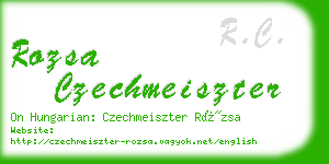 rozsa czechmeiszter business card